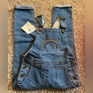 Boden Denim Overalls / Rainbow (Girls 7-8Y)